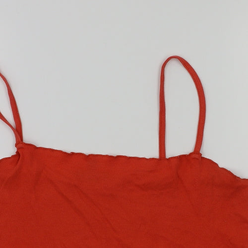 Topshop  Womens Red   Basic T-Shirt Size 16