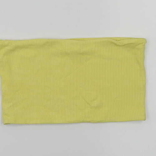 Topshop Womens Yellow   Basic T-Shirt Size 12