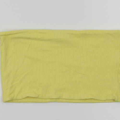 Topshop Womens Yellow   Basic T-Shirt Size 12