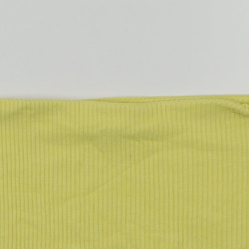 Topshop Womens Yellow   Basic T-Shirt Size 12
