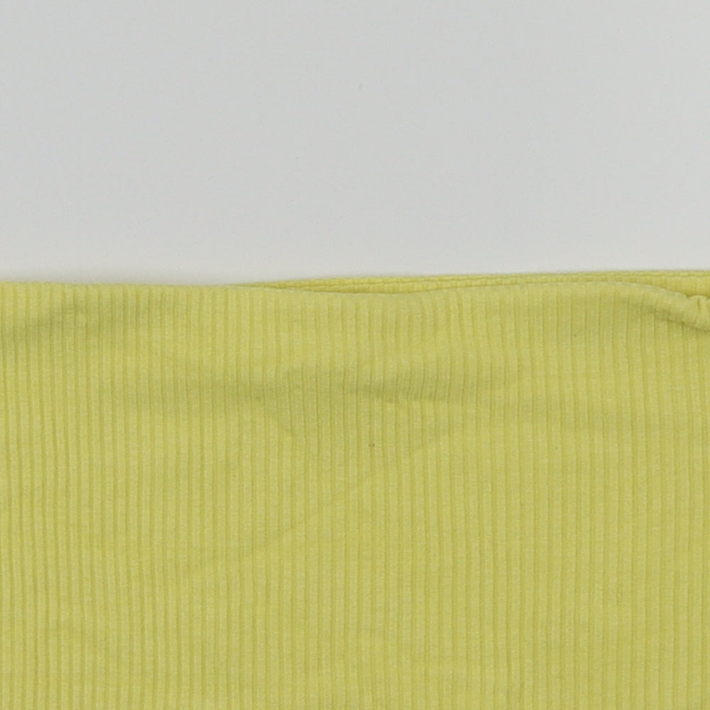 Topshop Womens Yellow   Basic T-Shirt Size 12