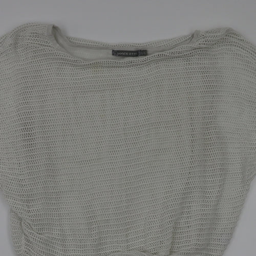 uince otto  Womens White   Basic T-Shirt Size L