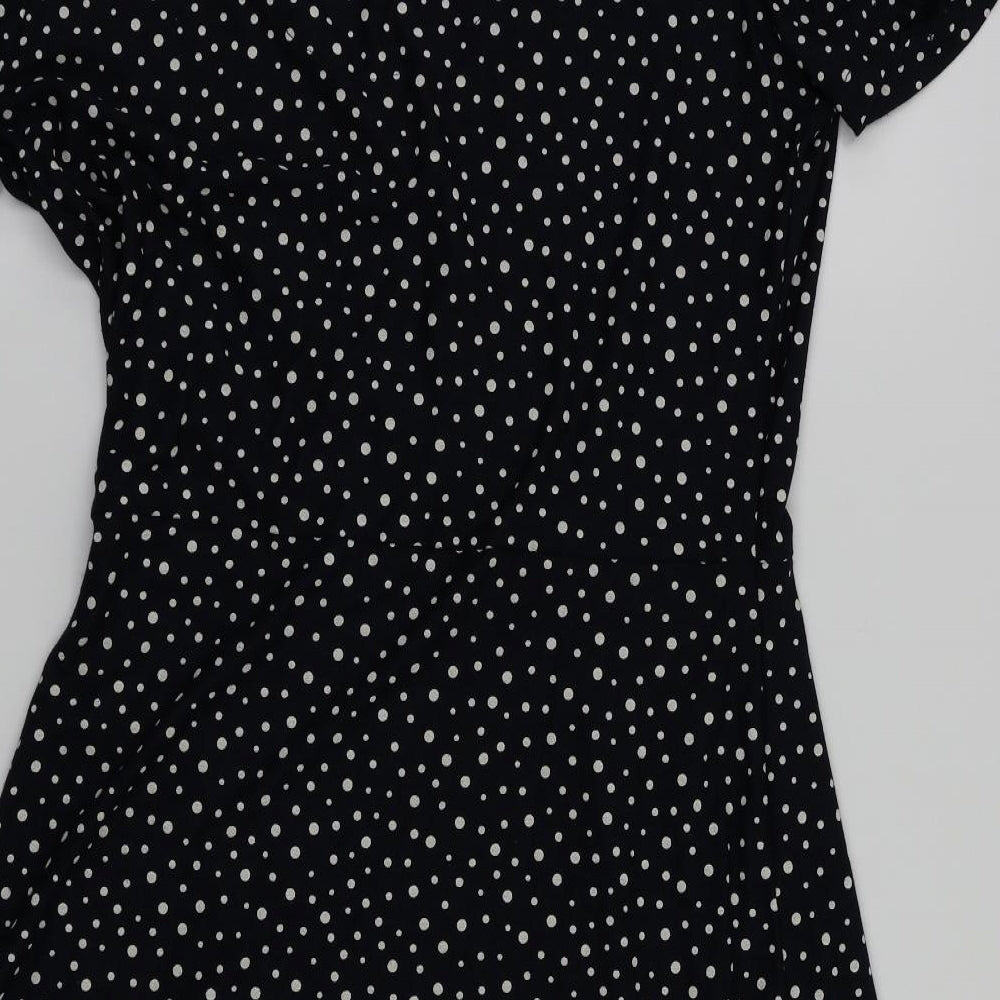 NEXT Womens Blue Polka Dot  Fit & Flare  Size 12