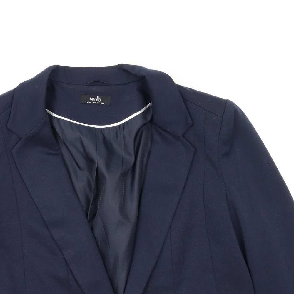 Wallis Womens Blue   Jacket Blazer Size 12