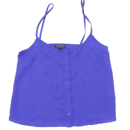 Topshop  Womens Blue   Basic T-Shirt Size 6
