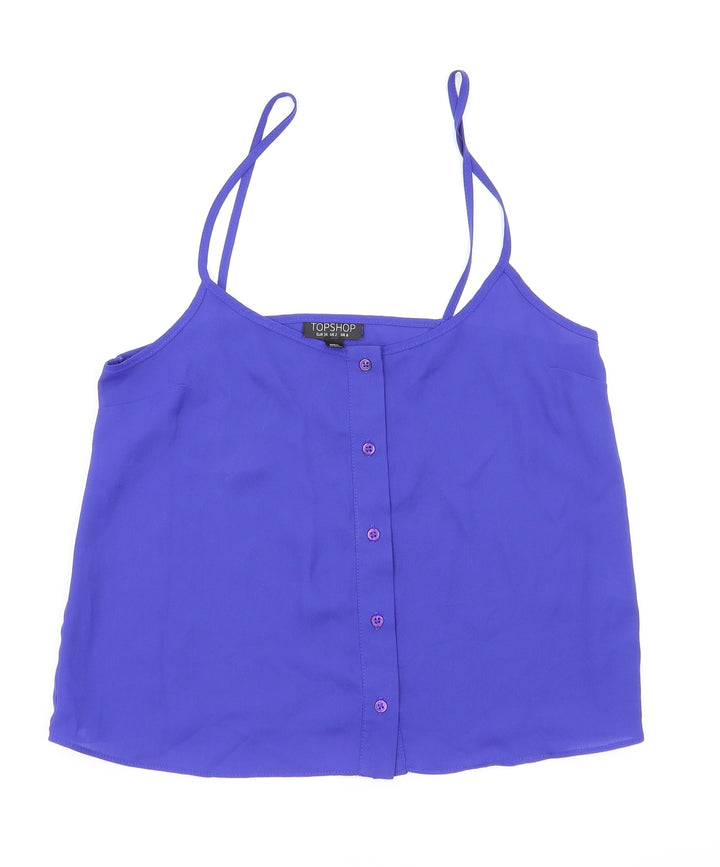 Topshop  Womens Blue   Basic T-Shirt Size 6