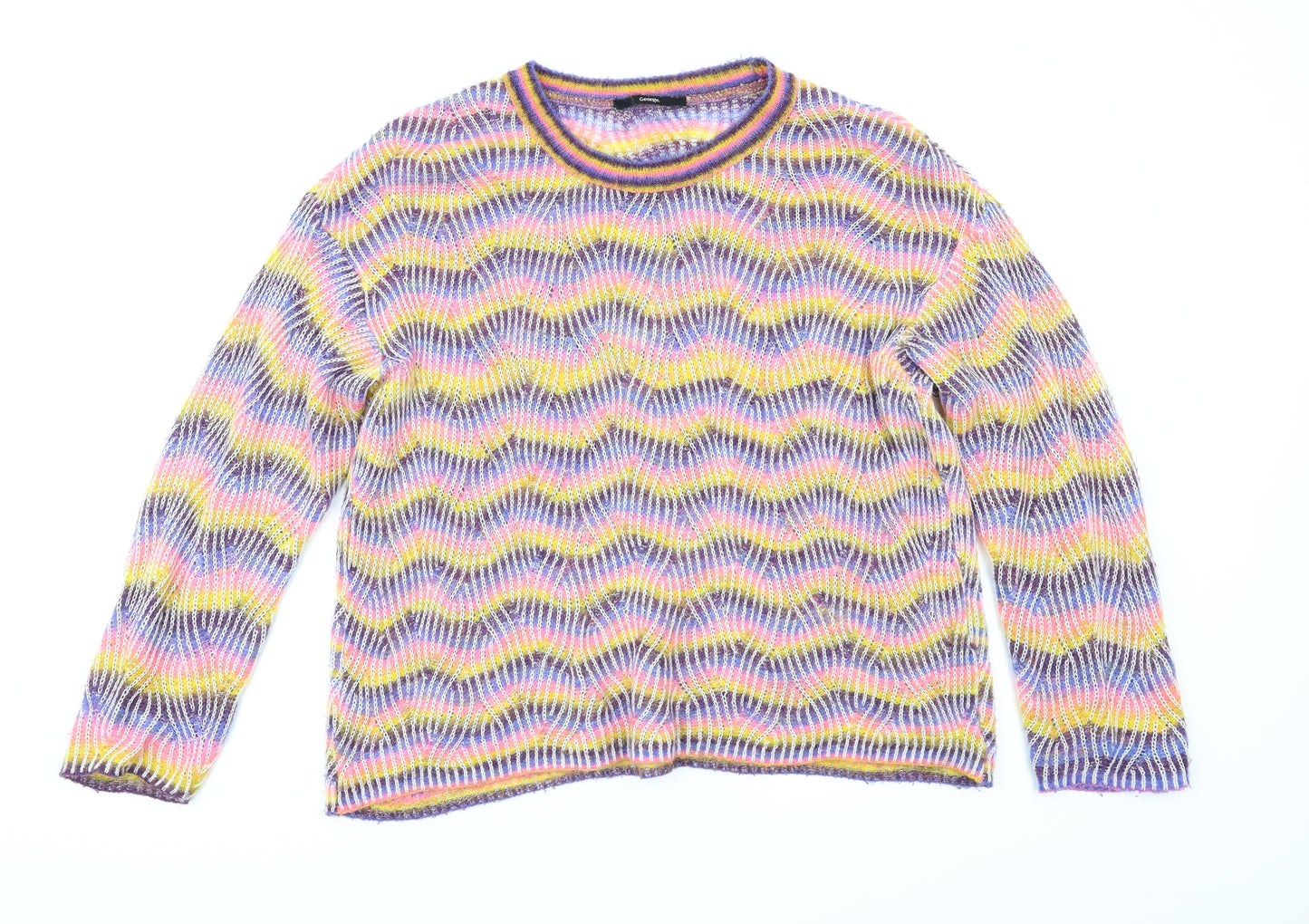 George Womens Multicoloured   Pullover Jumper Size 12