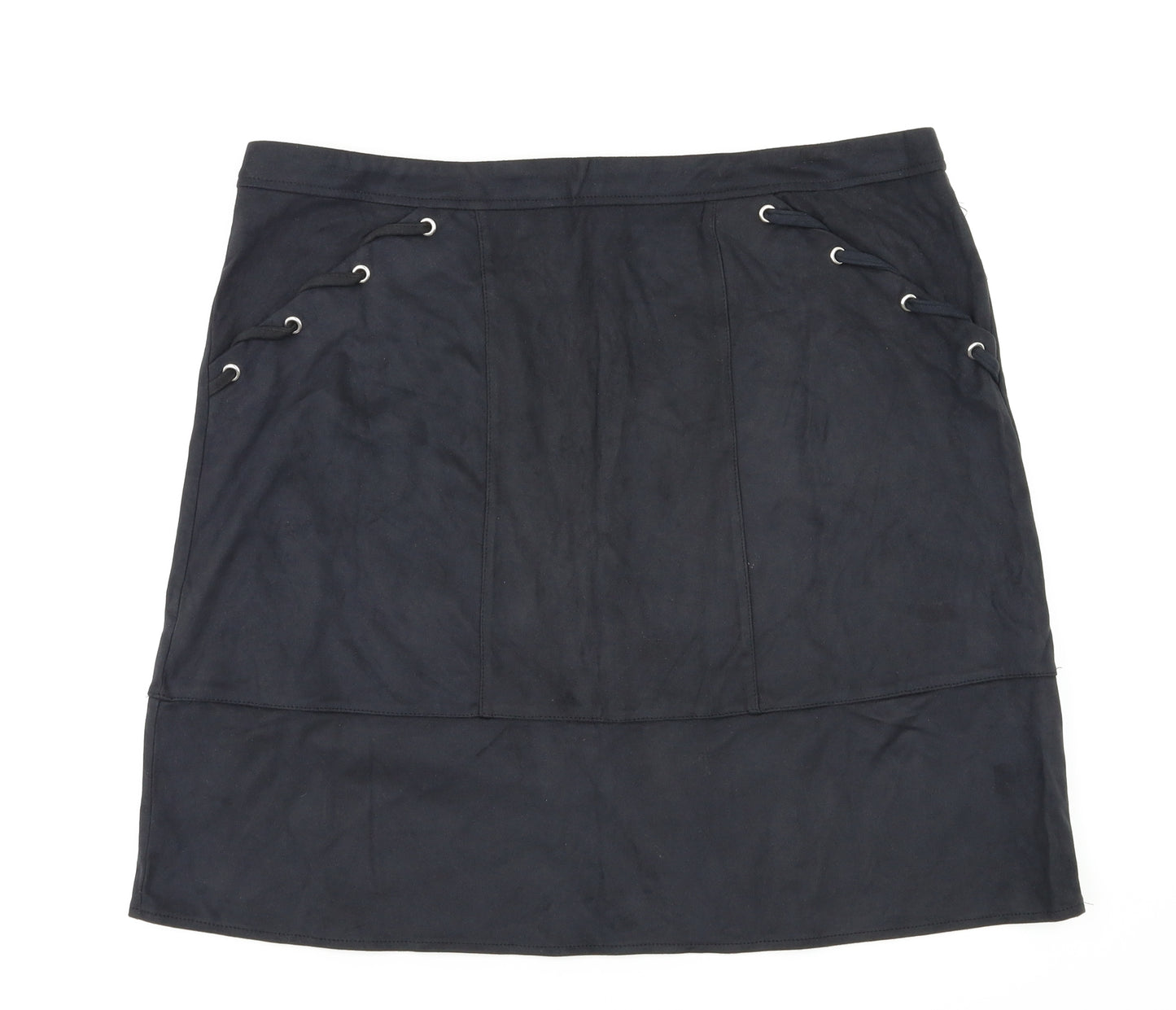 George  Womens Black   A-Line Skirt Size 16