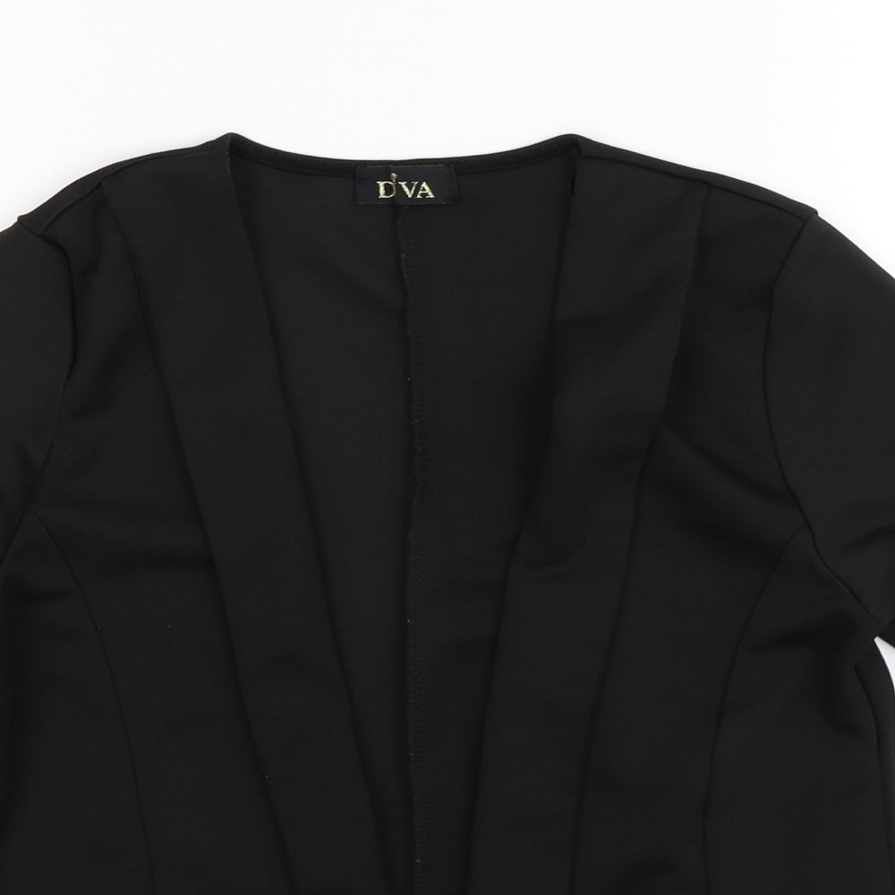 Diva Womens Black   Jacket Blazer Size 12