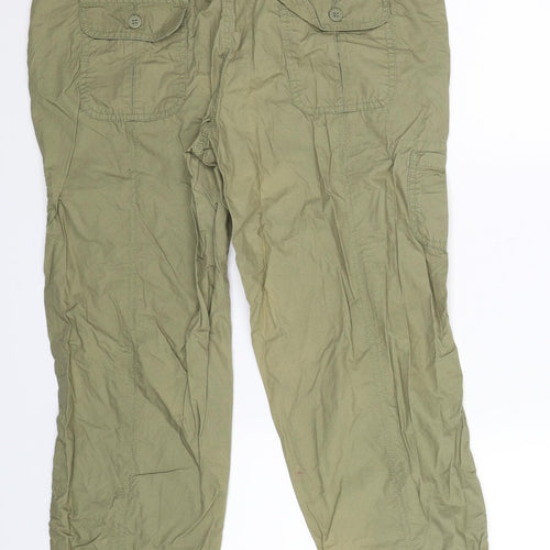 TU Womens Green   Chino Trousers Size 12 L24 in