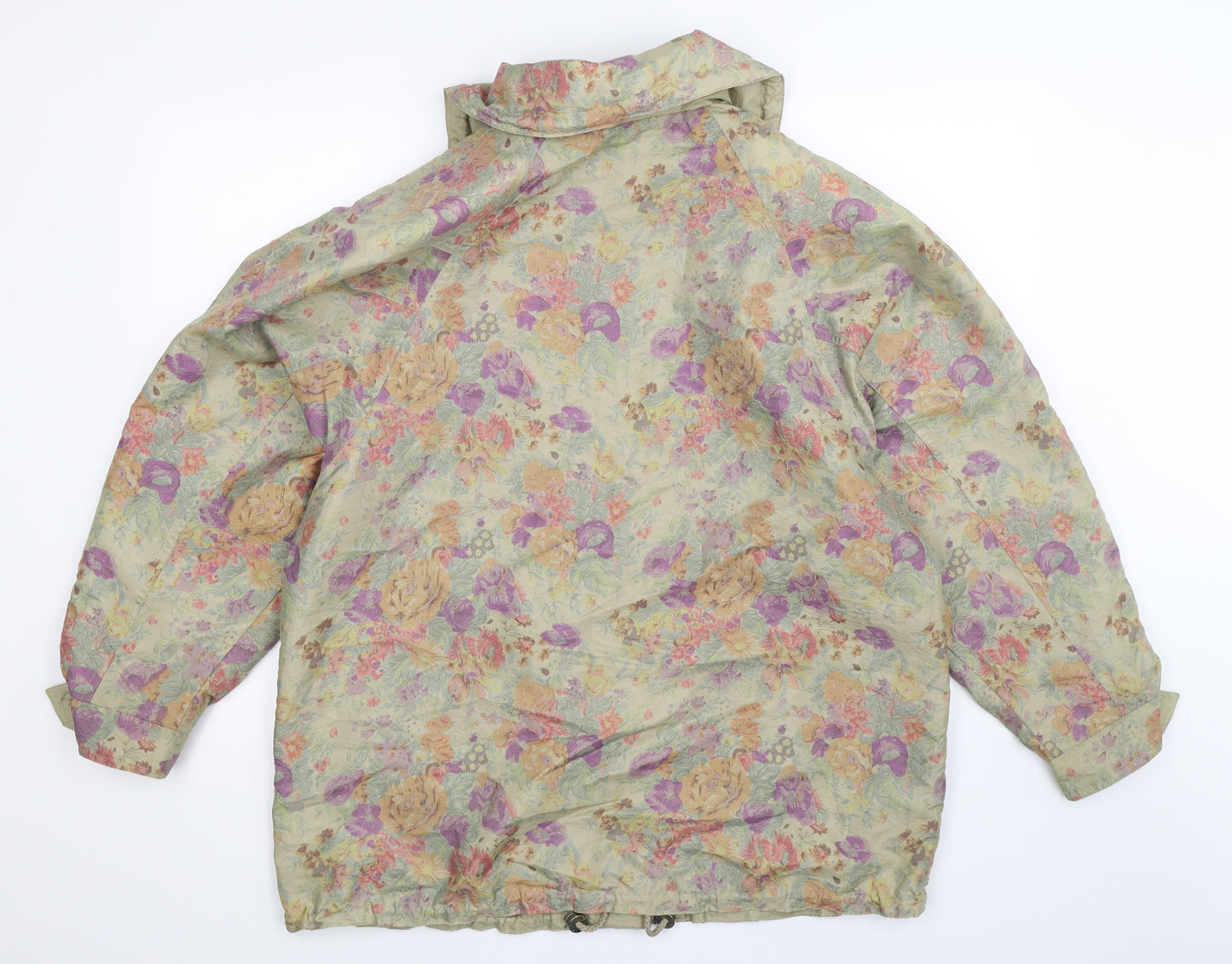 Preworn Womens Beige Floral  Jacket  Size XL
