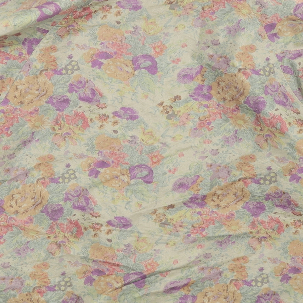 Preworn Womens Beige Floral  Jacket  Size XL
