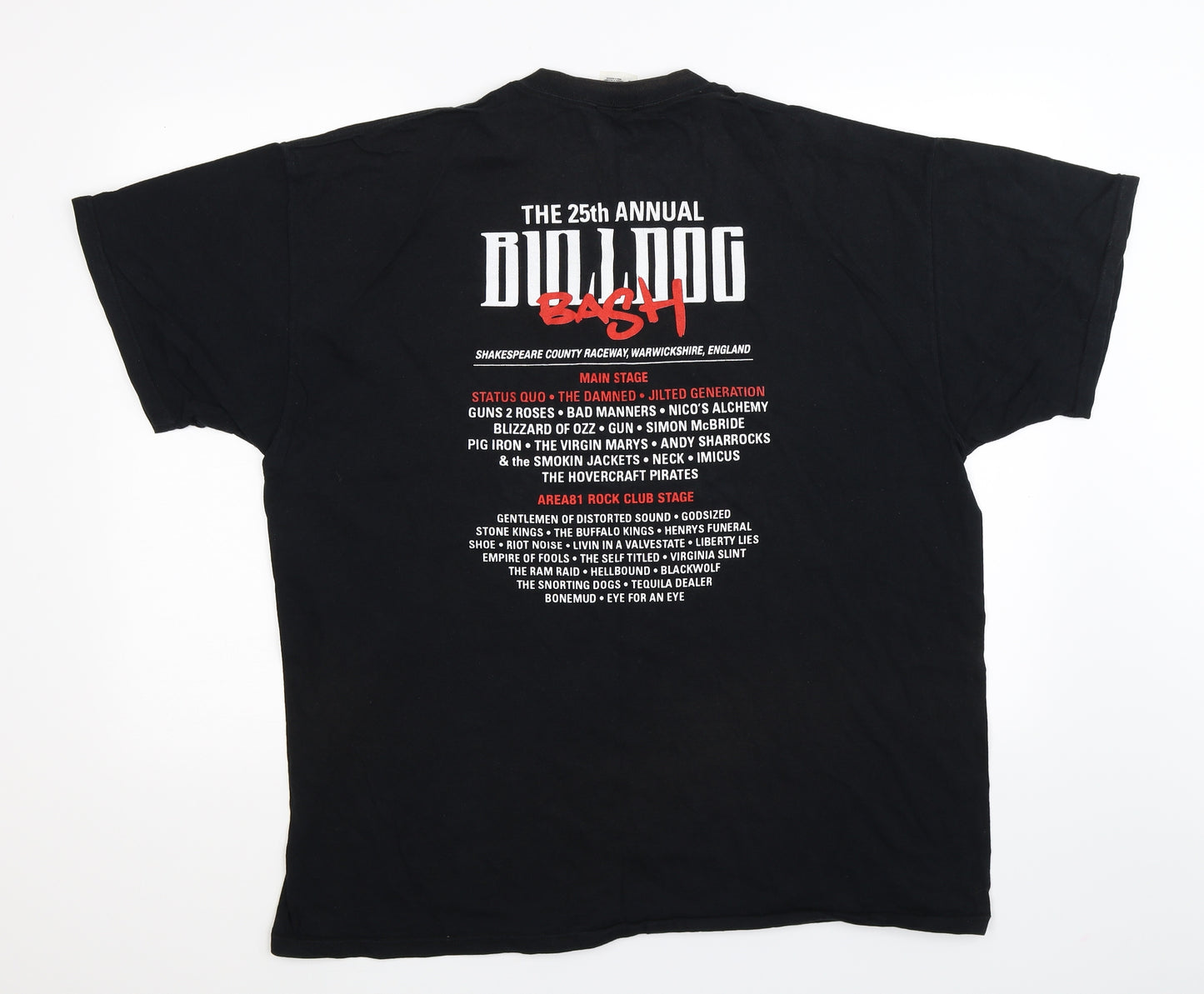 Fruit of the Loom Mens Black    T-Shirt Size 2XL