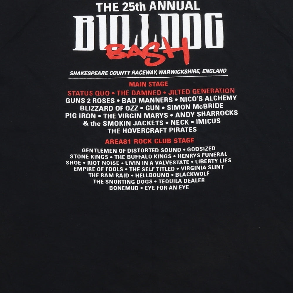 Fruit of the Loom Mens Black    T-Shirt Size 2XL