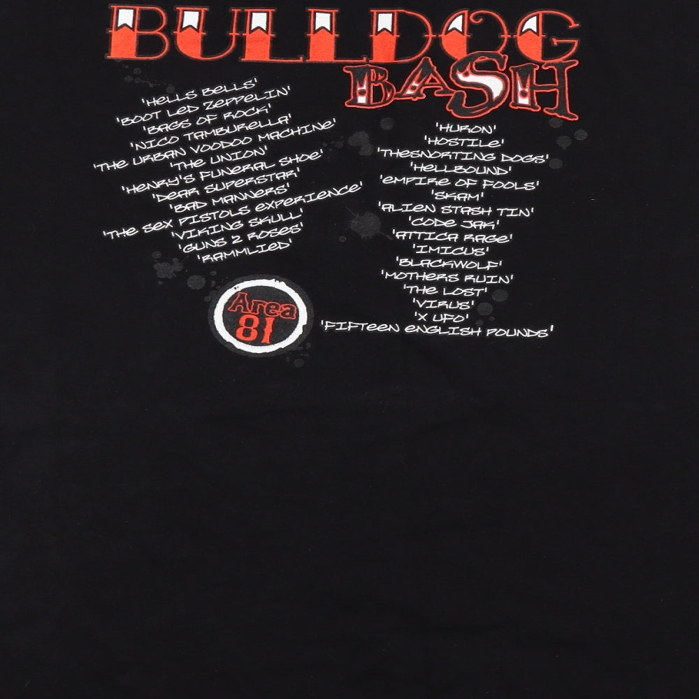 Fruit of the Loom Mens Black    T-Shirt Size 2XL