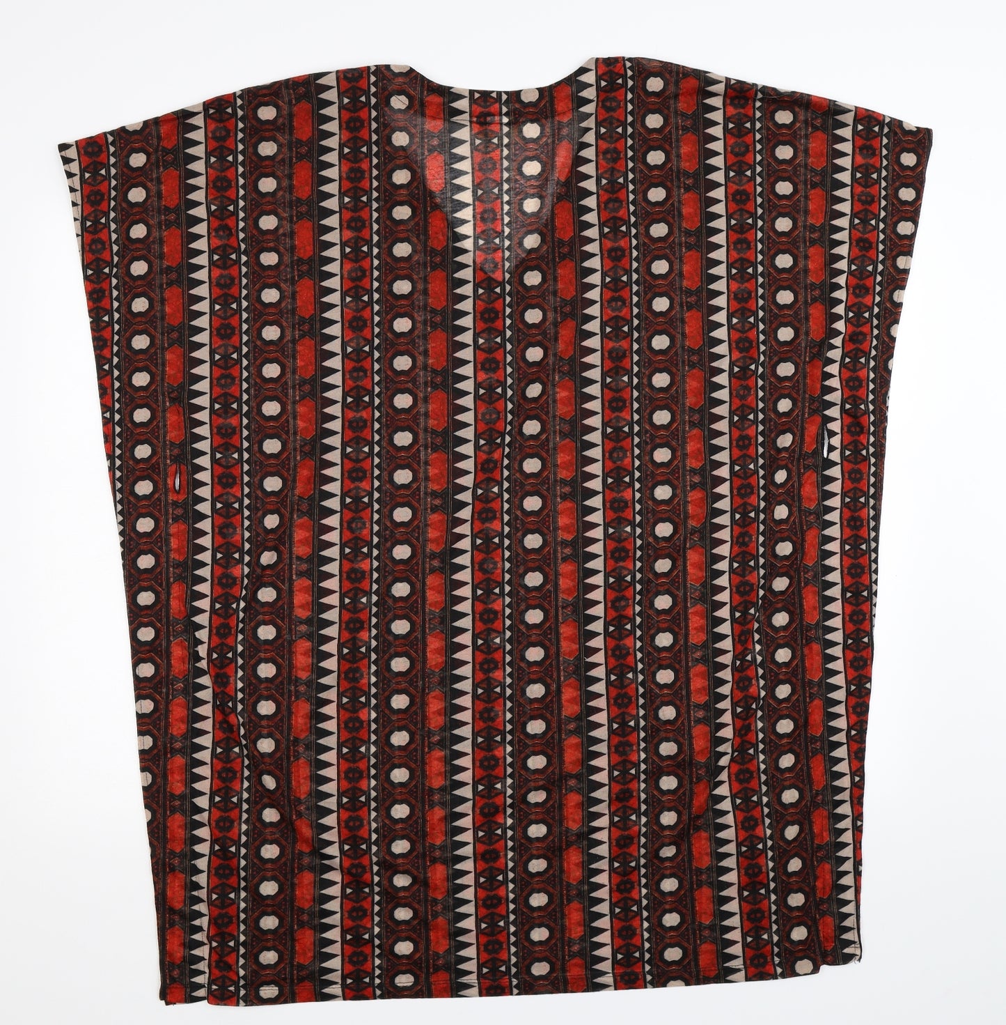 H&M Womens Multicoloured Geometric  Basic Blouse Size L  - Oversized