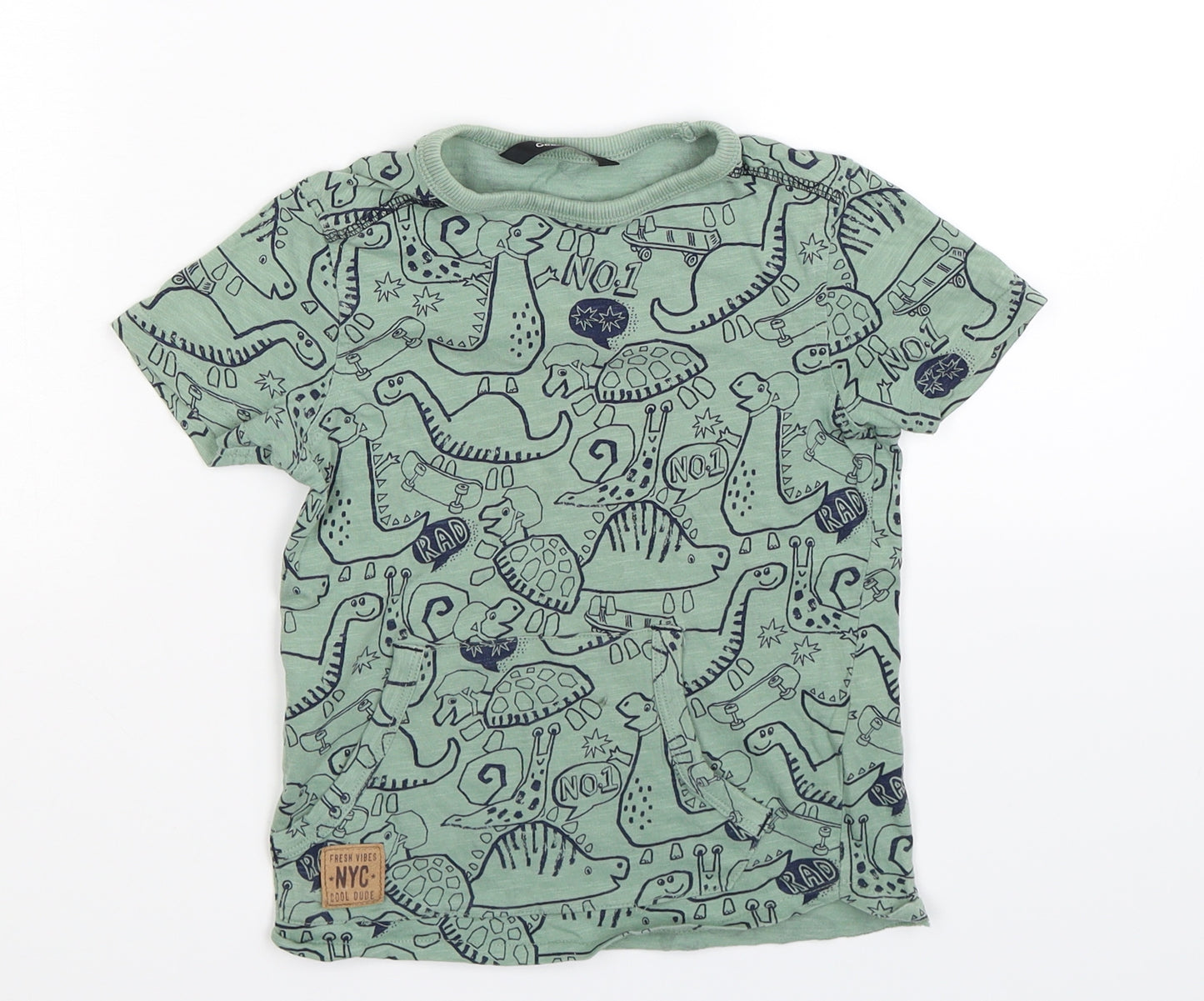 George Boys Green   Basic T-Shirt Size 3-4 Years
