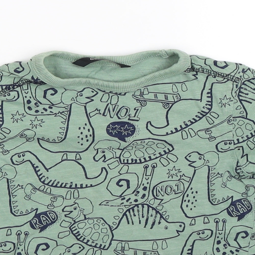 George Boys Green   Basic T-Shirt Size 3-4 Years