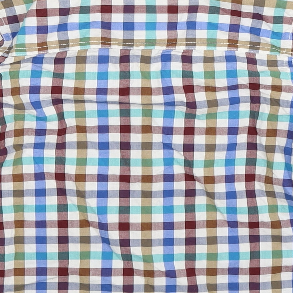 NEXT Boys Multicoloured Check  Basic Button-Up Size 4 Years