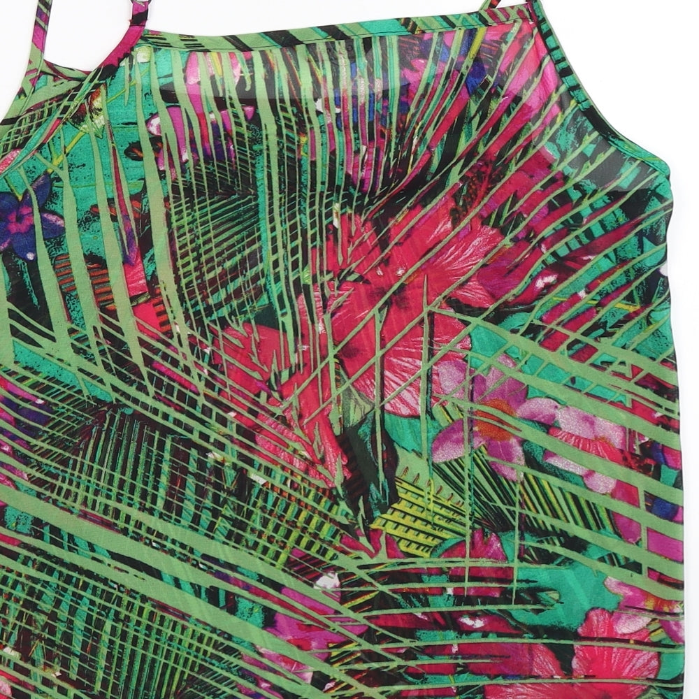 George Womens Multicoloured Floral  Basic Tank Size 12
