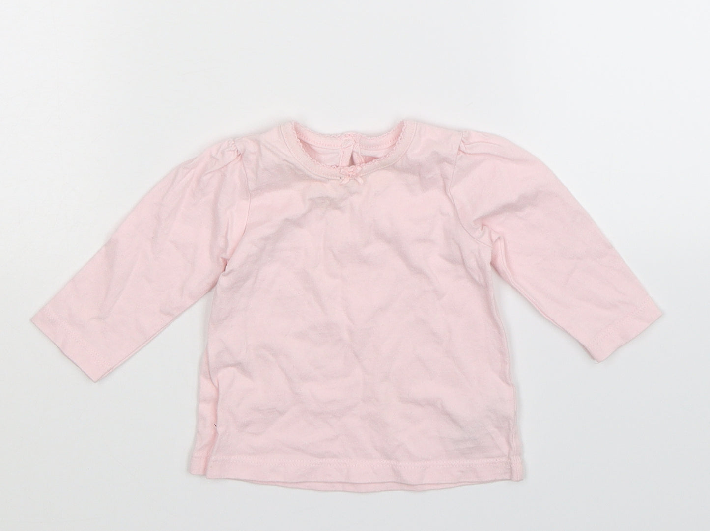George Girls Pink   Basic T-Shirt Size 0-3 Months