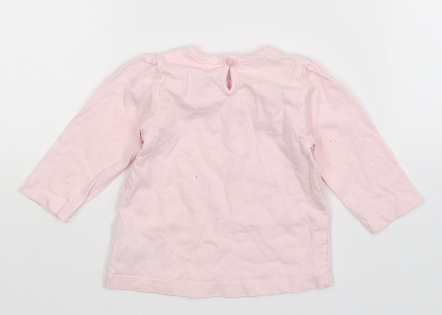 George Girls Pink   Basic T-Shirt Size 0-3 Months