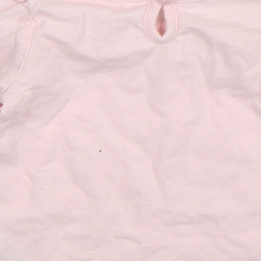 George Girls Pink   Basic T-Shirt Size 0-3 Months