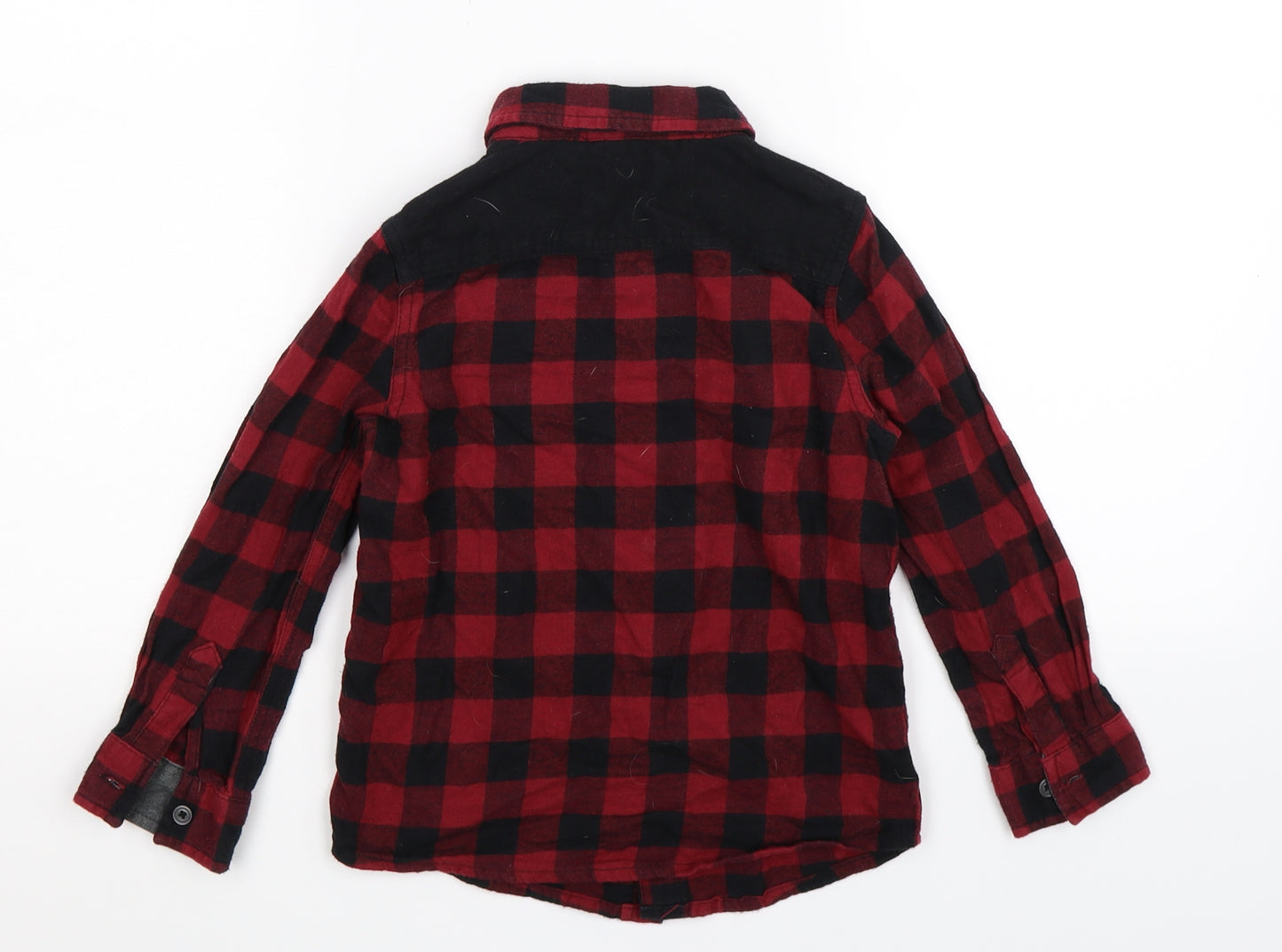 F&F Boys Multicoloured Check  Basic Button-Up Size 5-6 Years