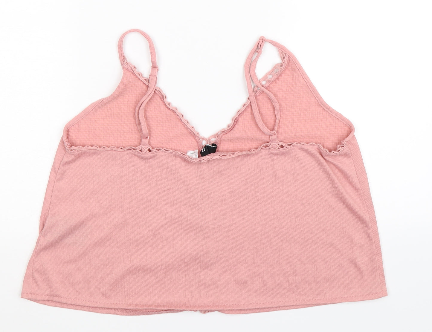 Divided Womens Pink   Basic Tank Size S