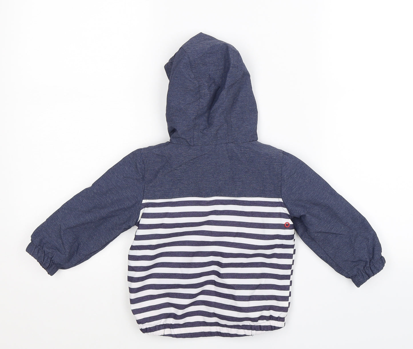 Marks and Spencer Boys Blue Striped  Jacket  Size 12-18 Months