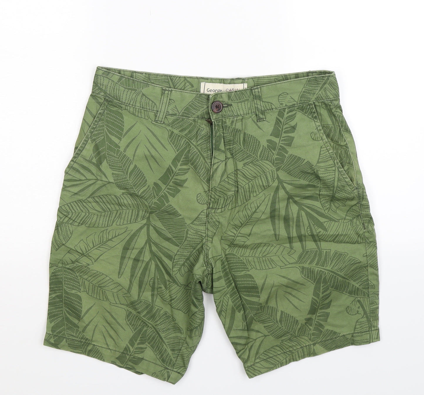 George Mens Green   Chino Shorts Size 30