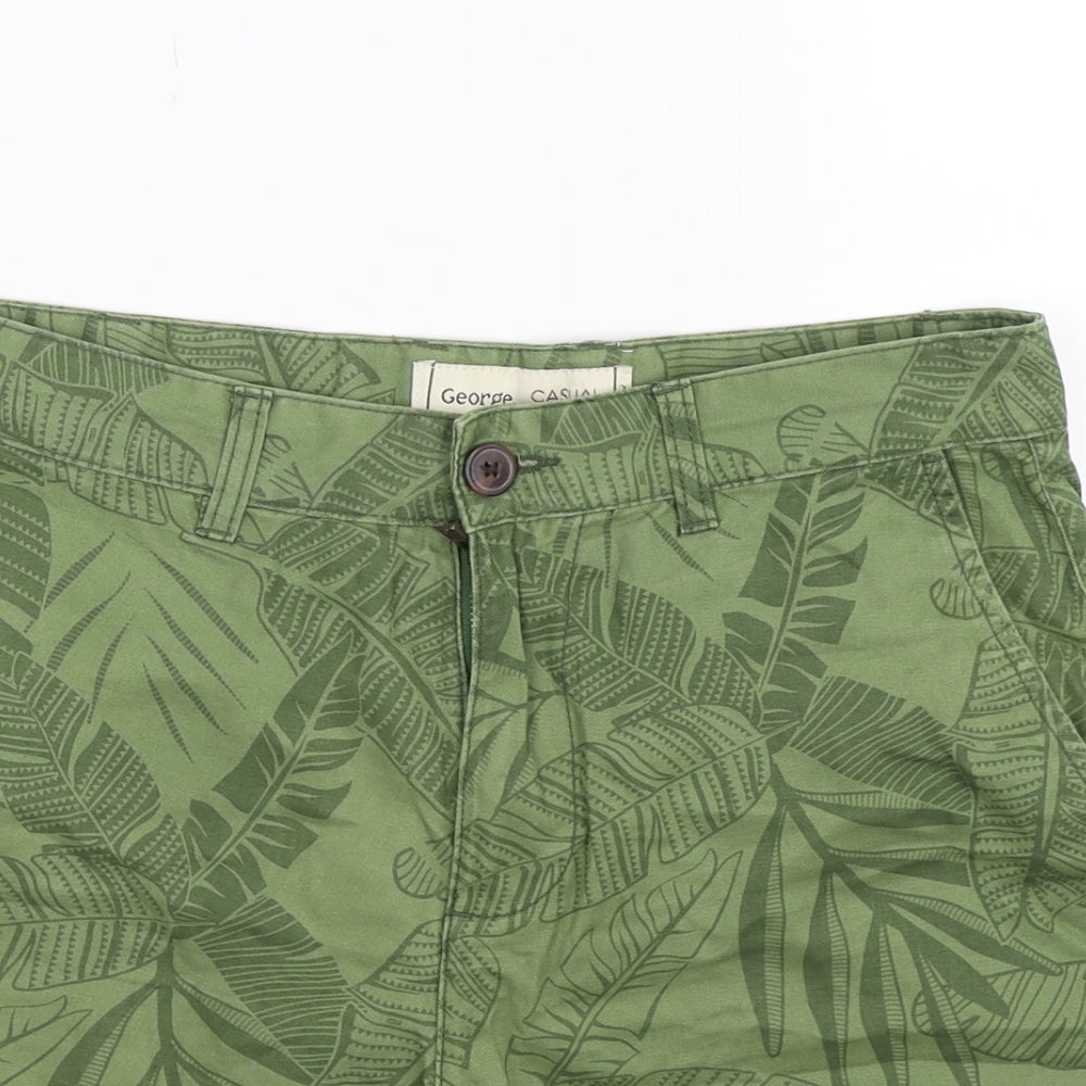 George Mens Green   Chino Shorts Size 30