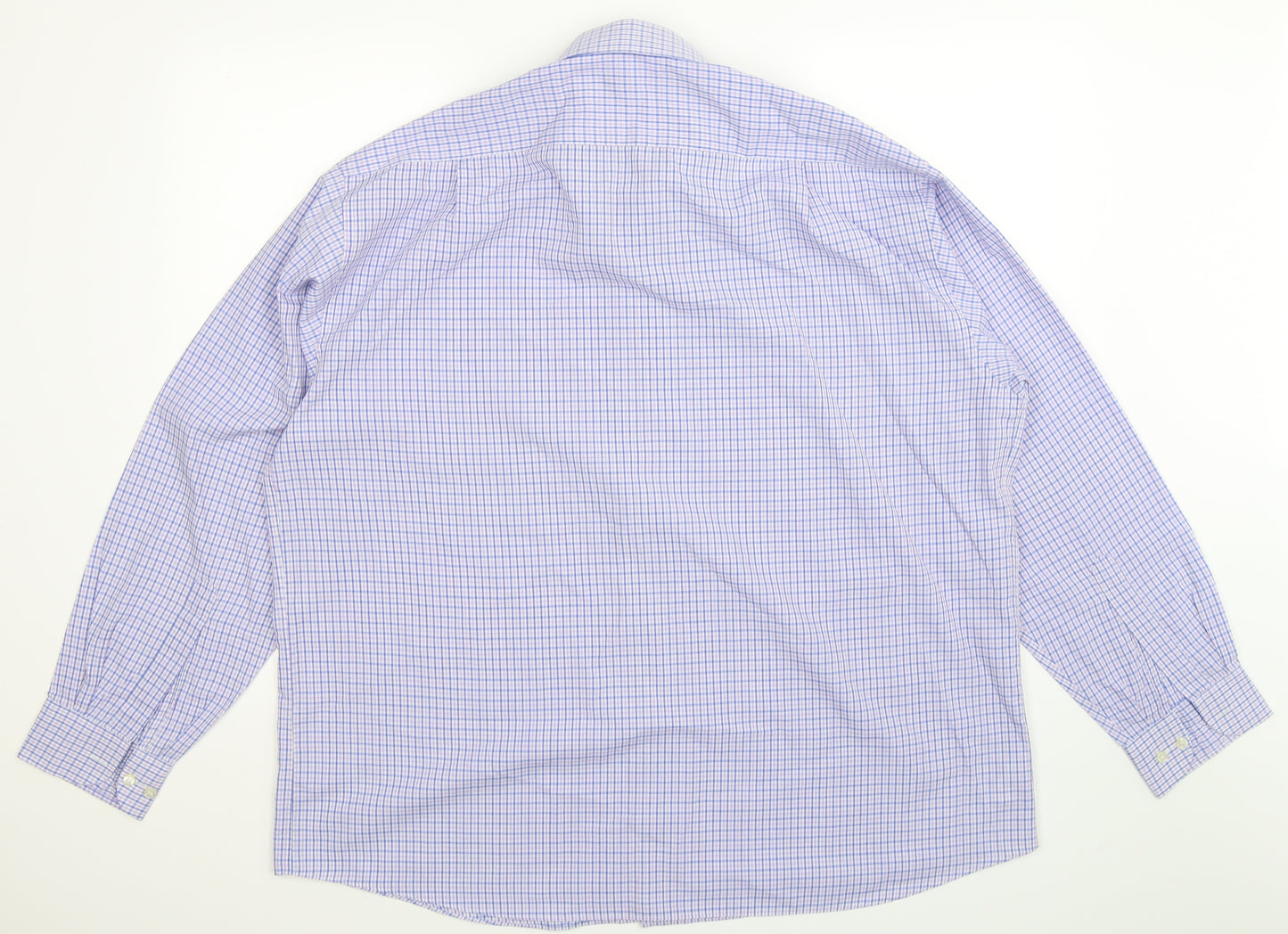 Marks and Spencer Mens Multicoloured Check   Dress Shirt Size 17.5