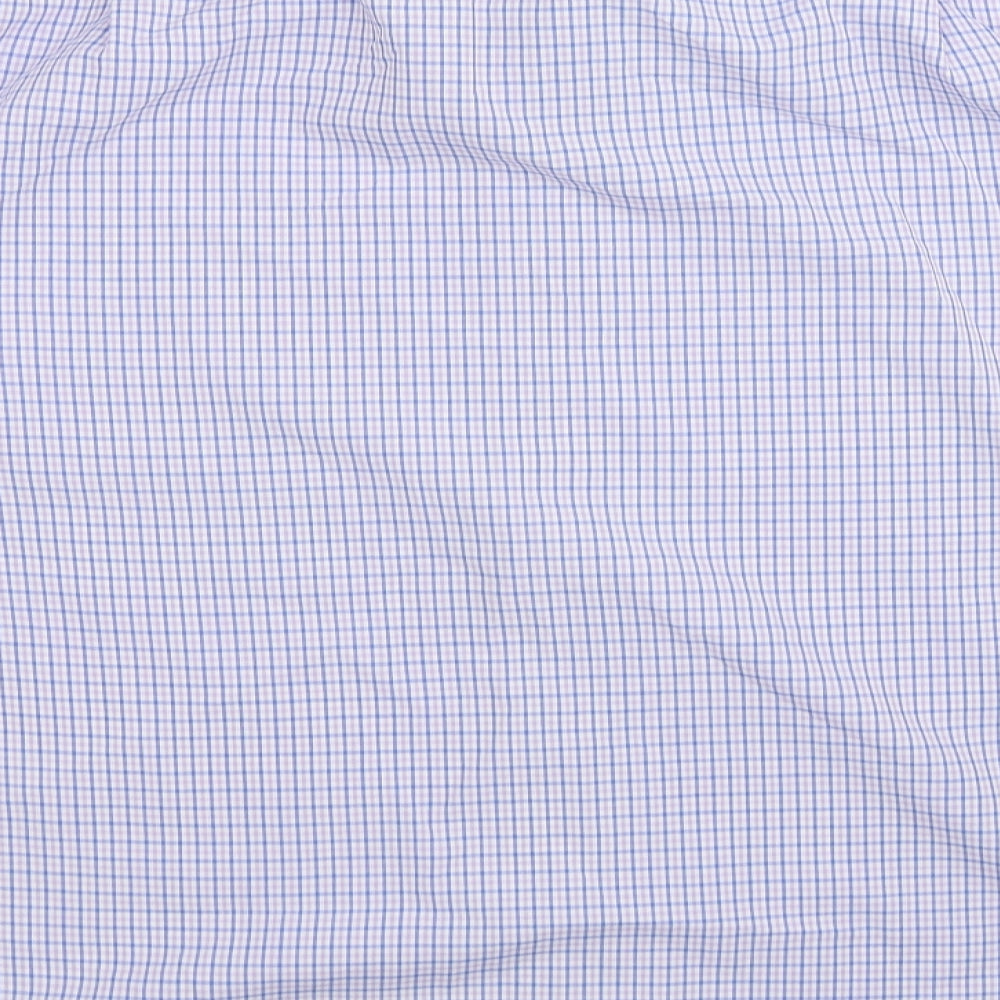 Marks and Spencer Mens Multicoloured Check   Dress Shirt Size 17.5