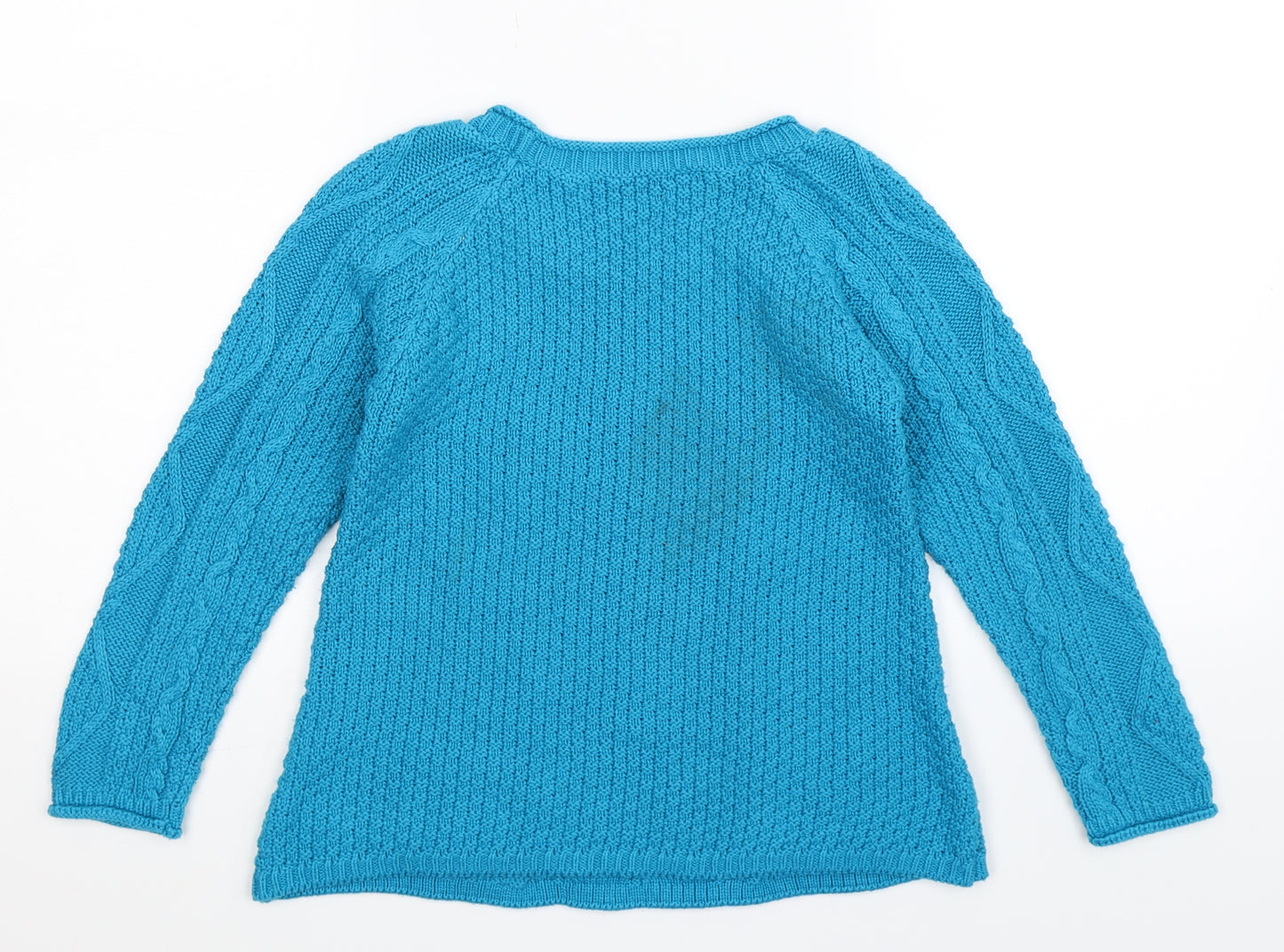River Island Girls Blue  Knit Pullover Jumper Size 7-8 Years