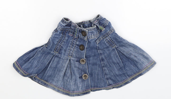 NEXT Girls Blue Denim Flare Skirt Size 3 Years