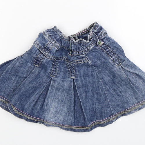 NEXT Girls Blue  Denim Flare Skirt Size 3 Years
