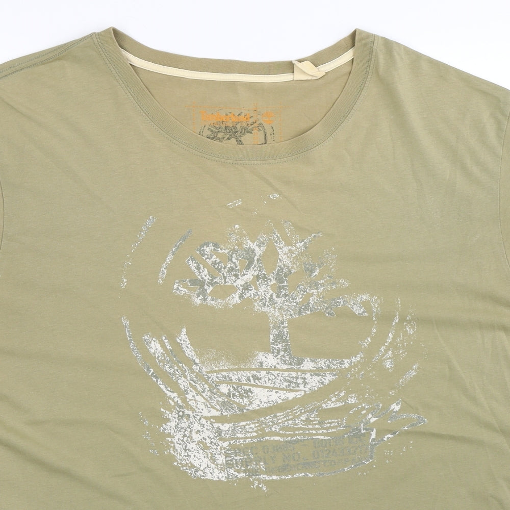 Timberland Mens Green    T-Shirt Size 2XL