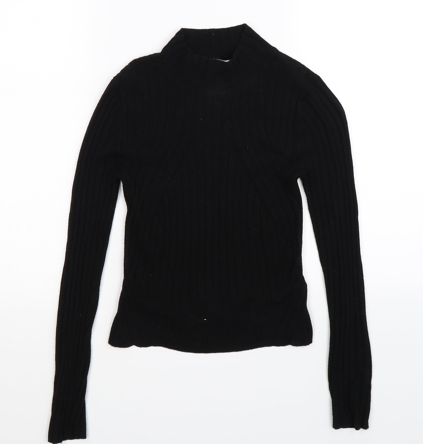 Miss Selfridge Womens Black  Knit Pullover Jumper Size 4