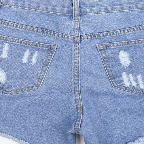 Momokrom Womens Blue  Denim Hot Pants Shorts Size 6
