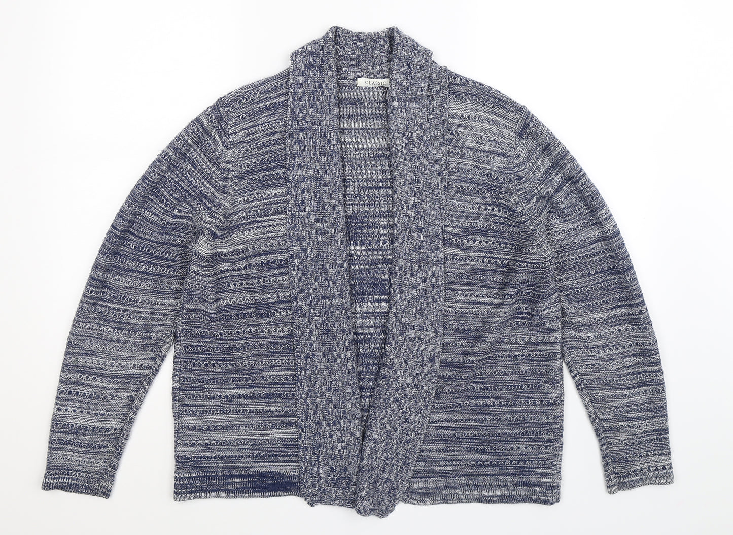 Marks and Spencer Womens Blue  Knit Cardigan Jumper Size 14