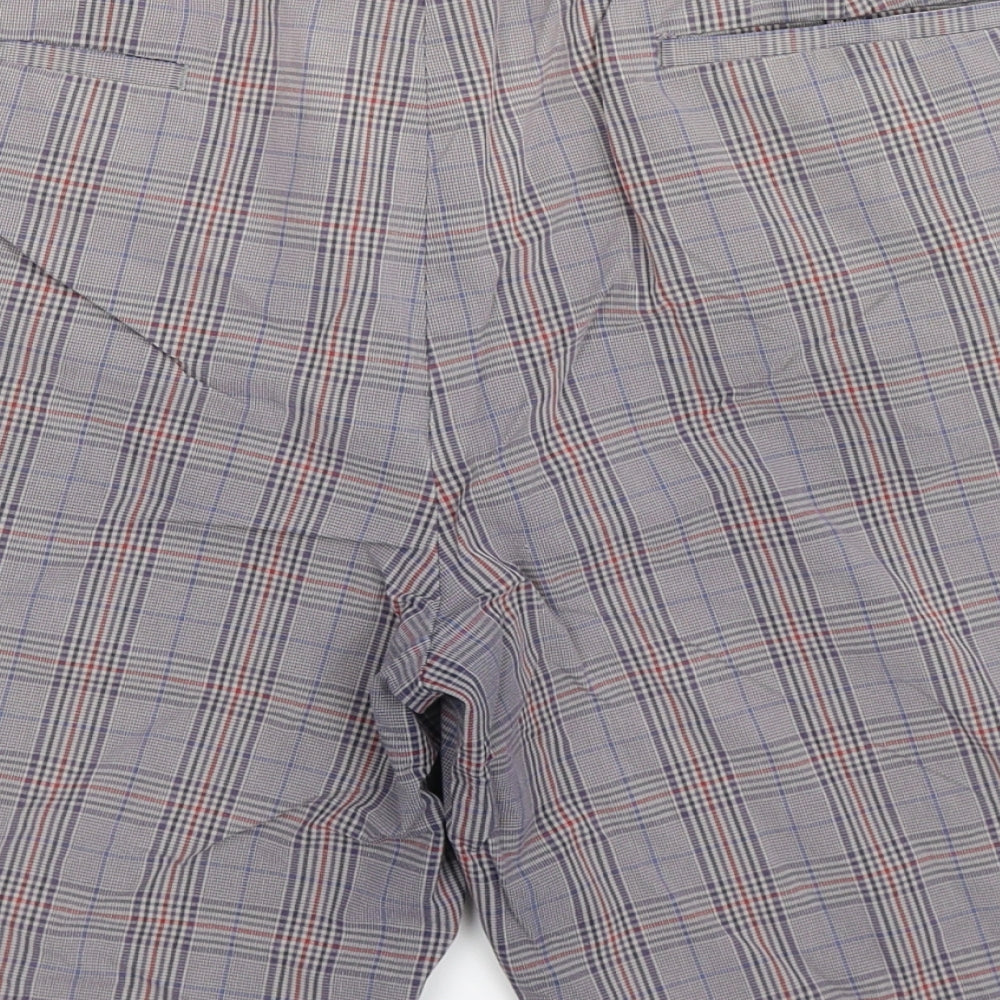 Ben Sherman Mens Multicoloured Check  Chino Shorts Size 36