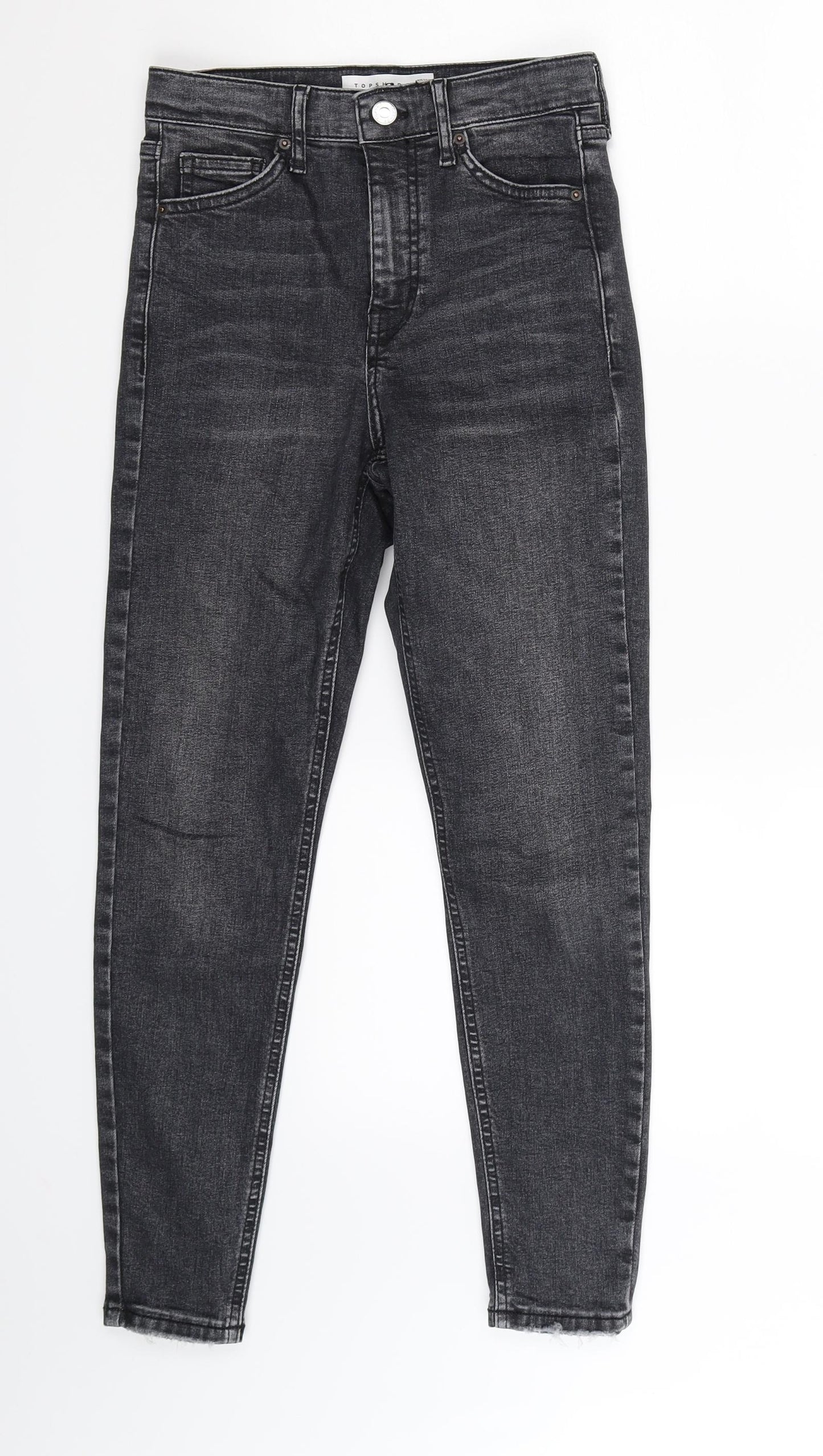 Topshop Womens Grey  Denim Skinny Jeans Size 25 in L25 in
