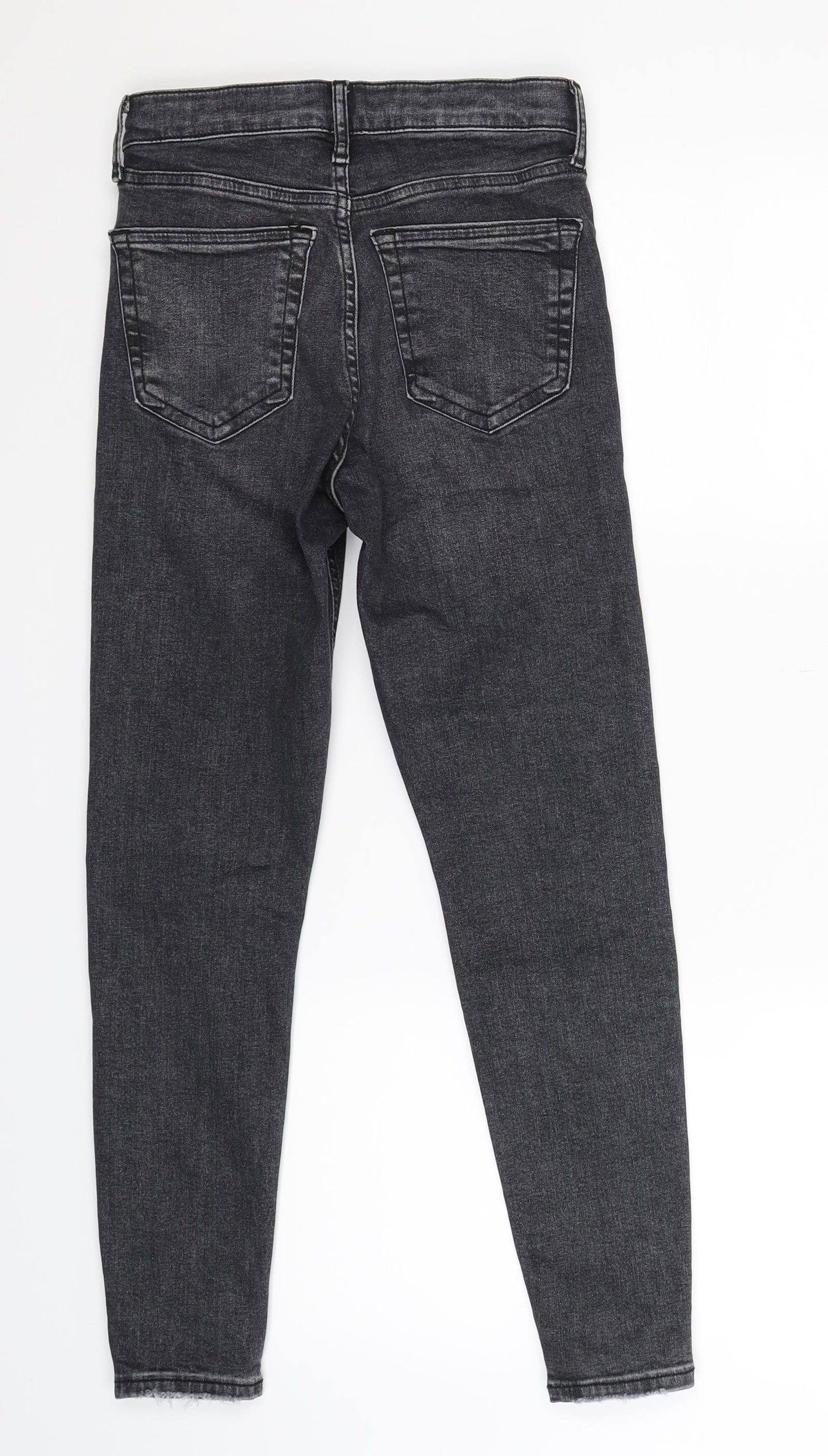 Topshop Womens Grey  Denim Skinny Jeans Size 25 in L25 in