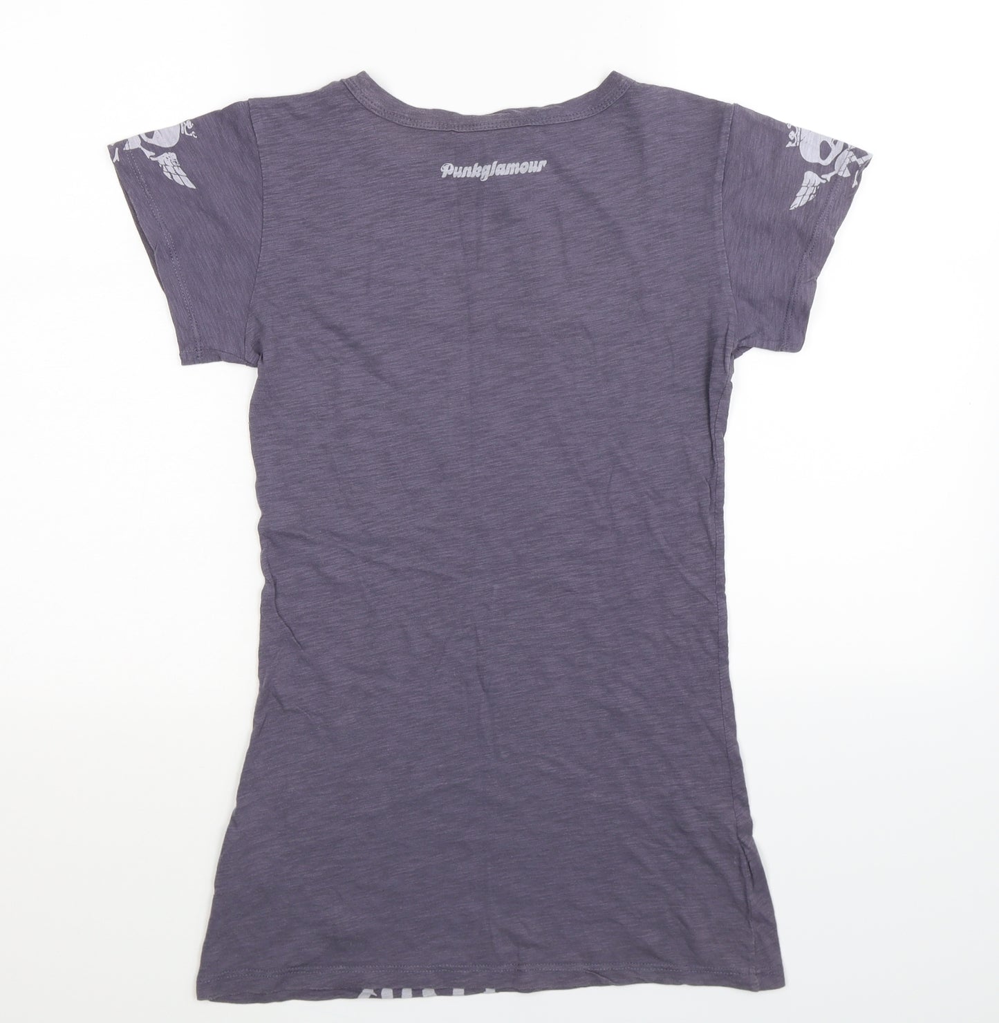 Punky Fish Womens Grey   Basic T-Shirt Size M