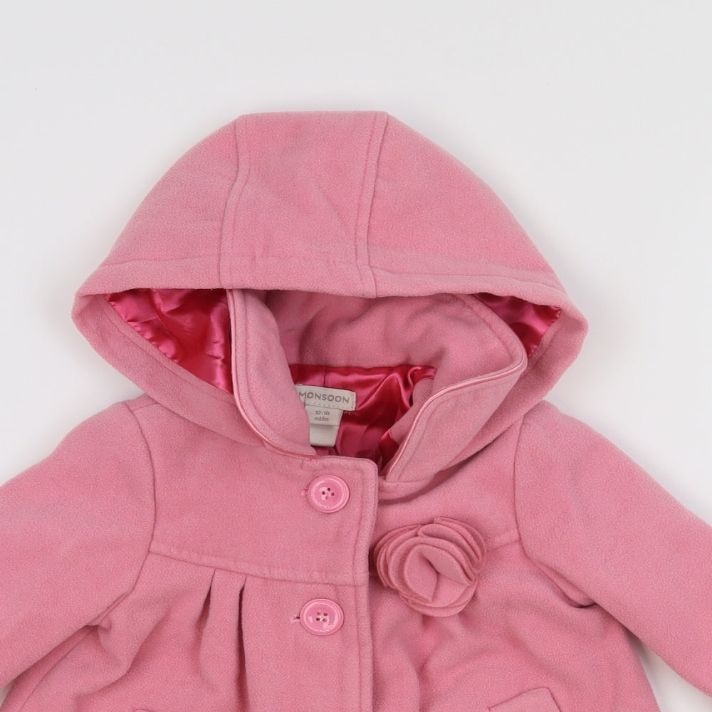 Monsoon Girls Pink   Jacket  Size 12-18 Months