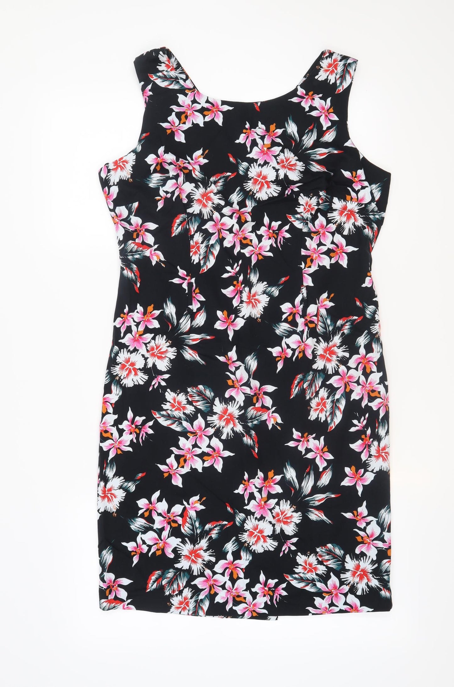 F&F Womens Black Floral  Shift  Size 16