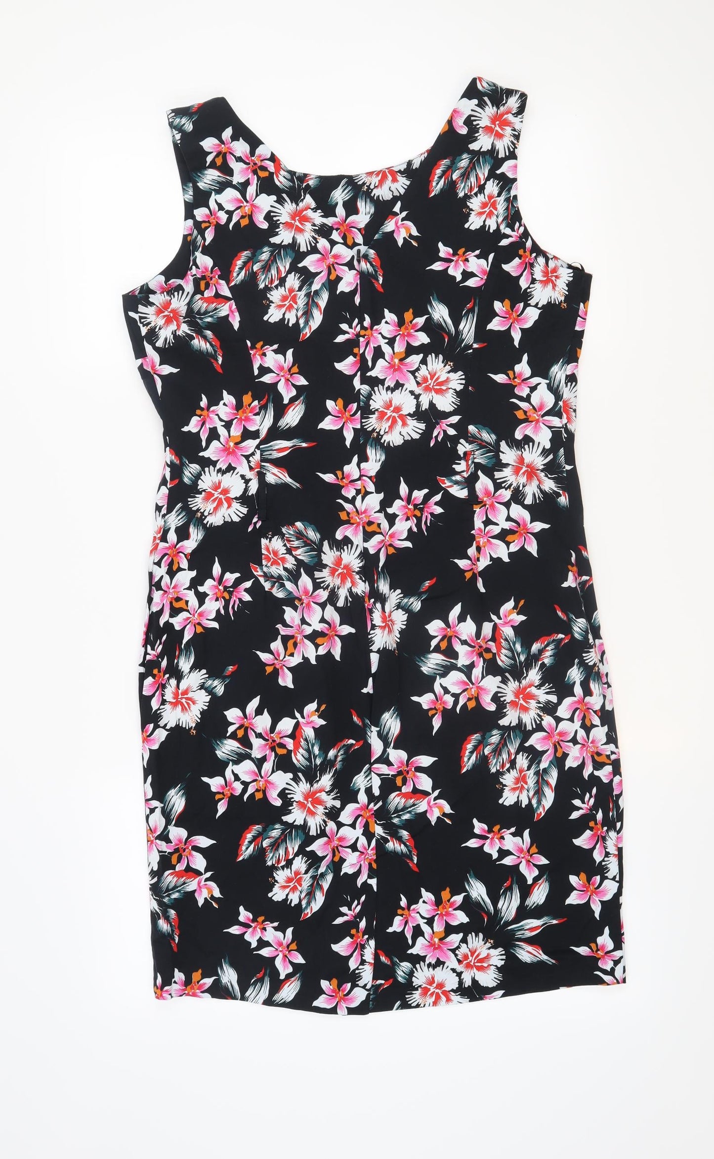 F&F Womens Black Floral  Shift  Size 16
