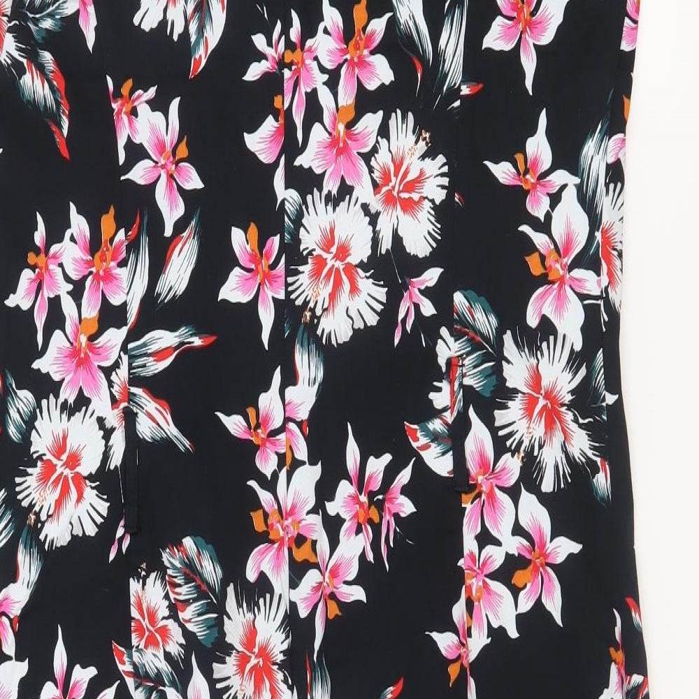 F&F Womens Black Floral  Shift  Size 16