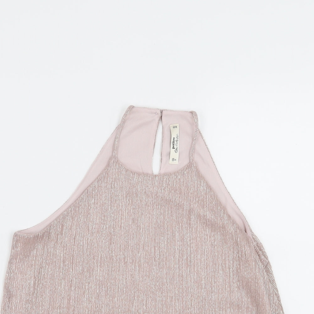 Womens Pink   Basic Tank Size 8